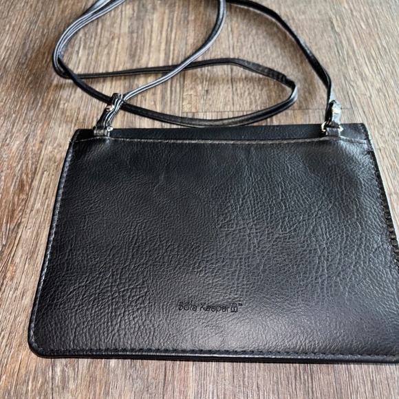 Safe Keeper black crossbody purse - Picture 1 of 8